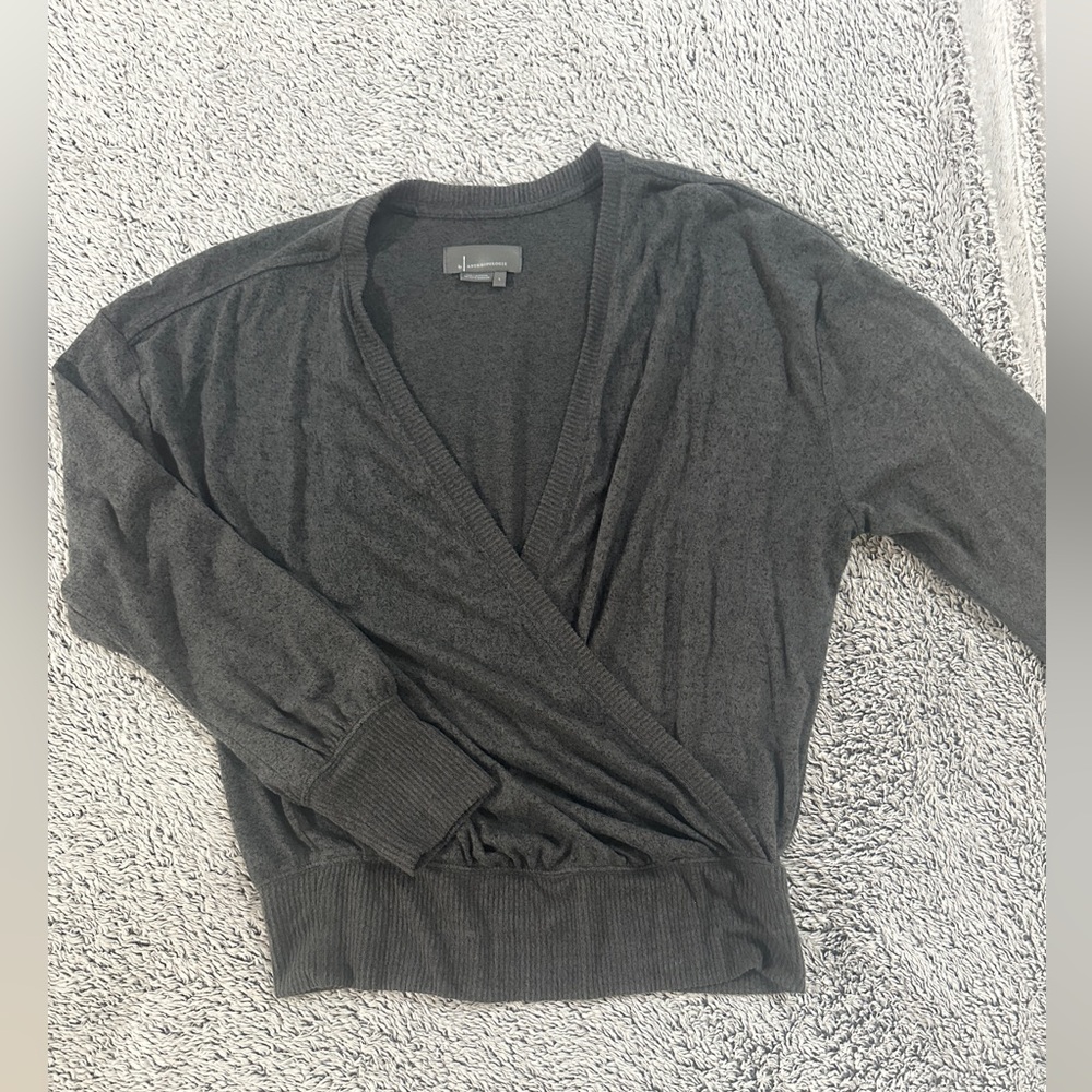 Anthropologie Faux Wrap Sweater